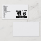 V = Volleyball Visitekaartje (Voorkant / Achterkant)