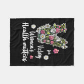 V voor de overwinning; de gezondheid van vrouwen fleece deken (Voorkant (Horizontaal))