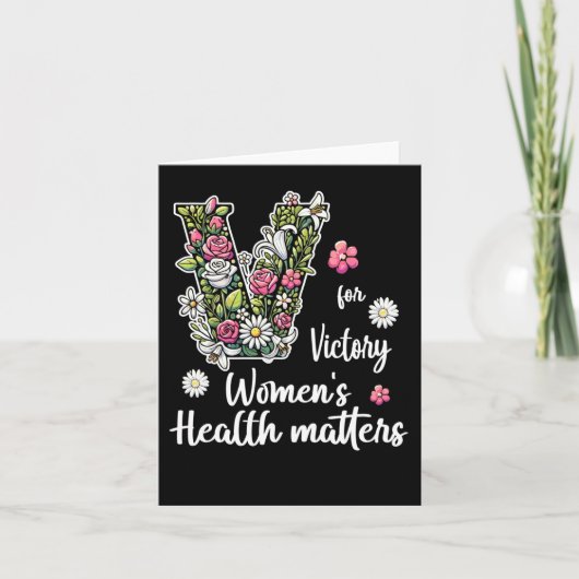 V voor de overwinning; de gezondheid van vrouwen kaart (Voorkant)