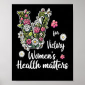 V voor de overwinning; de gezondheid van vrouwen poster (Voorkant)