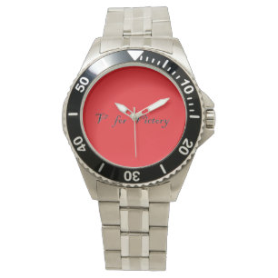 v voor overwinning horloge
