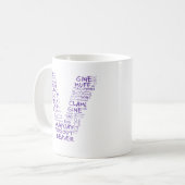 V voor vagina overwinning Michigan Koffiemok (Voorkant links)