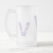 V voor vagina overwinning Michigan Matglas Bierpul (Links)