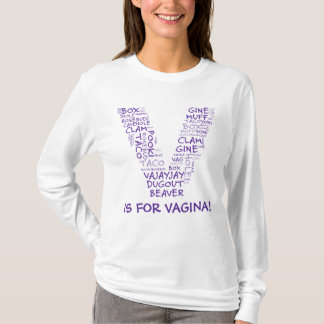 V voor vagina overwinning Michigan T-shirt