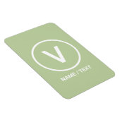 V voor Vegan-dieet, natuurlijk gepersonaliseerd lo Magneet (Rechterzijde)