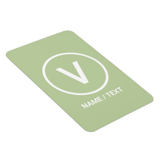 V voor Vegan-dieet, natuurlijk gepersonaliseerd lo Magneet (Rechterzijde)