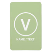 V voor Vegan-dieet, natuurlijk gepersonaliseerd lo Magneet (Verticaal)