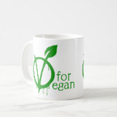 V voor Vegan Koffiemok (Voorkant links)