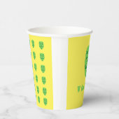 V voor veganist papieren bekers (Rechts)