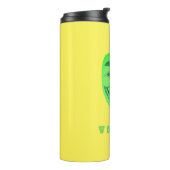 V voor veganist thermosbeker (Gedraaid links)