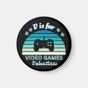 V voor videogames, niet Valentijnsdag - Grappige R Magneet