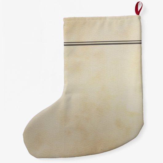 V voor Violet Flower Alphabet Monogram Grote Kerstsok (Achterkant)