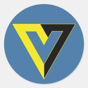 V voor vrijwillige sticker