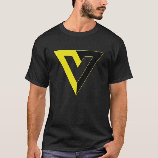 V voor vrijwilliger t-shirt (Voorkant)