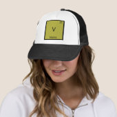 V- Weens Grappig Chemie Element Symbool T-Shirt Trucker Pet (In situ)