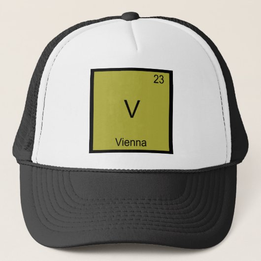 V- Weens Grappig Chemie Element Symbool T-Shirt Trucker Pet (Voorkant)