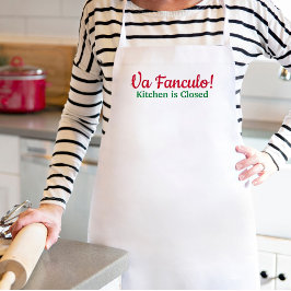 Va Fanculo Kitchen is gesloten Funny Italy Joke Standaard Schort