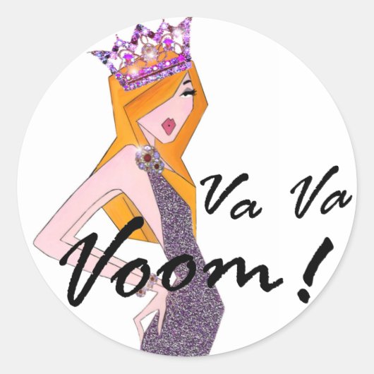 Va Va Voom! Diva Stickers (Voorkant)