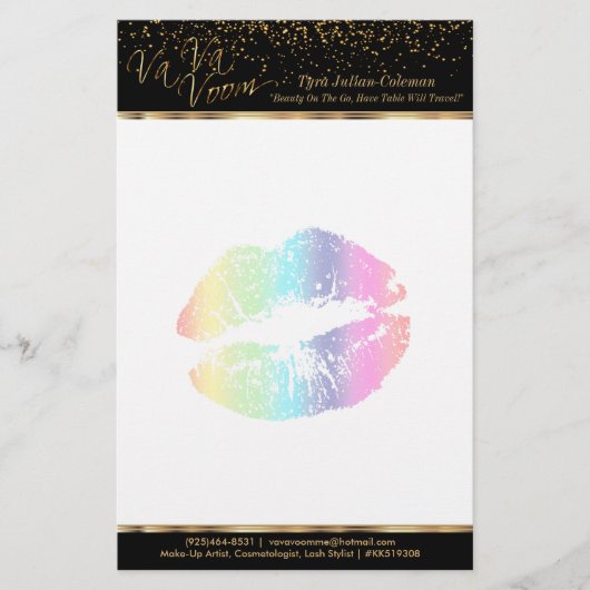 Va Va Voom regenboogslangen 2 Briefpapier (Voorkant)