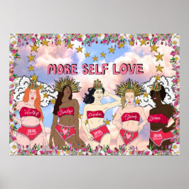 Va Va Womb Meer zelfliefhebbers afdrukken Poster