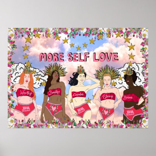 Va Va Womb Meer zelfliefhebbers afdrukken Poster (Voorkant)