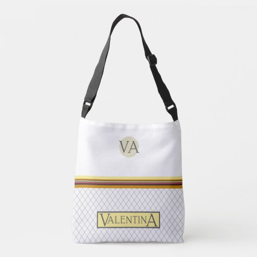 VA Valentina stijlvol verband Crossbody Tas (Achterkant)