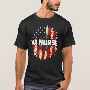 VA Verpleegster Real American Hero 4 juli US Patri T-shirt