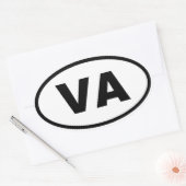VA Virginia Ovale Sticker (Envelop)