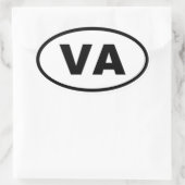VA Virginia Ovale Sticker (Tas)