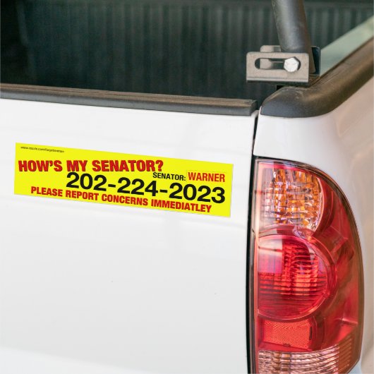 VA-WARNER BUMPERSTICKER (Op Truck)