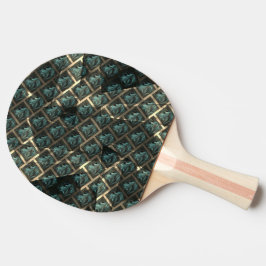 Vaag grijs baksteeneffect, onder donkere vlek in l tafeltennisbatje