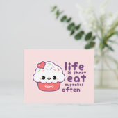 Vaak at Cupcakes Briefkaart (Staand voorkant)