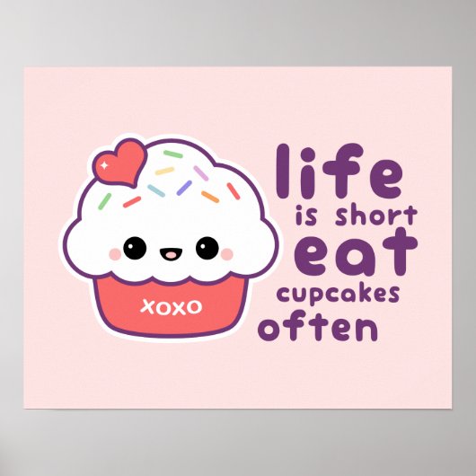 Vaak at Cupcakes Poster (Voorkant)