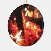 Vaak en steenkool keramisch ornament (Links)