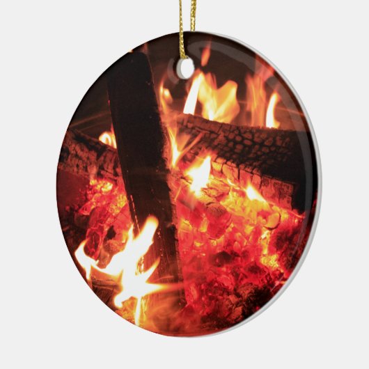 Vaak en steenkool keramisch ornament (Links)