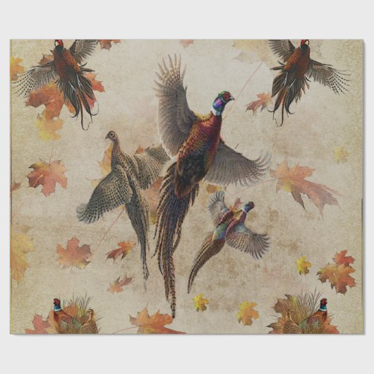 Vaak fazant cadeaupapier (Vlak)