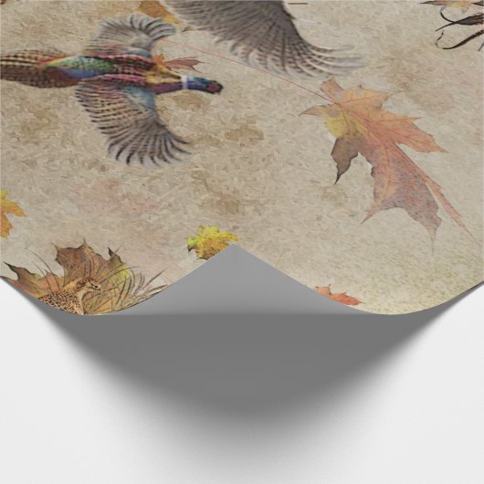 Vaak fazant cadeaupapier (Hoek)