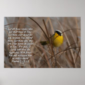 Vaak gele vogelpsalm 5:11&12 Afdrukken Poster (Voorkant)