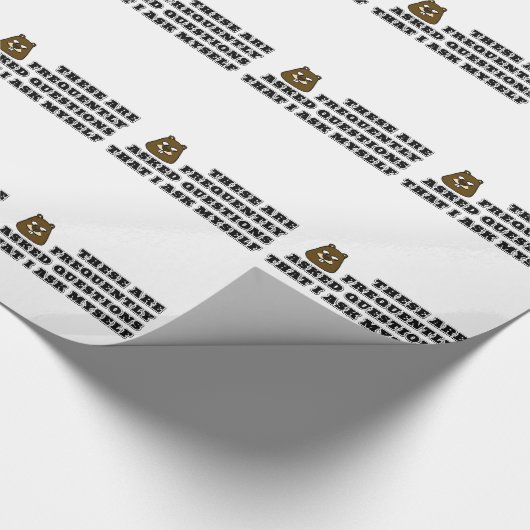 Vaak gestelde vragen die ik mezelf stel cadeaupapier (Hoek)