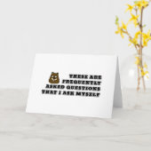 Vaak gestelde vragen die ik mezelf stel kaart (Gele Bloem)