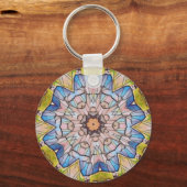 Vaak Glas in lood Fotomanipatie Sleutelhanger (Voorkant)