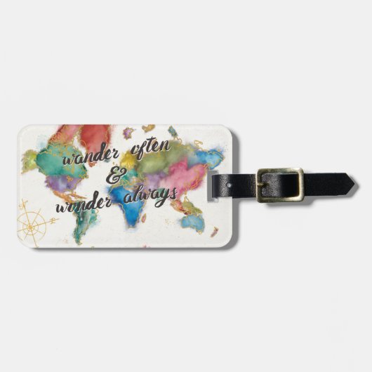 Vaak, Kaart de ander altijd met Citaat Bagagelabel (Voorkant horizontaal)