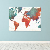 Vaak, Kaart de ander altijd met Citaat Canvas Afdruk (Insitu (Houten vloer))