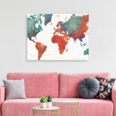 Vaak, Kaart de ander altijd met Citaat Canvas Afdruk (Insitu (Woonkamer))