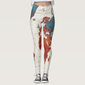 Vaak, Kaart de ander altijd met Citaat Leggings (Voorkant)