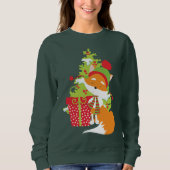 Vaak kerstfeestelijke vossen trui (Voorkant)