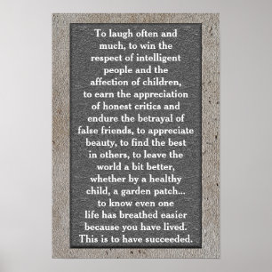Vaak lachen - kunstposter poster
