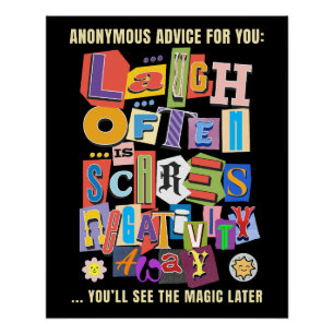 Vaak Lachen – Positief Lettertype Quote Ontwerp Perfect Poster