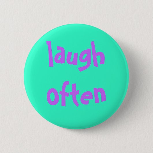vaak lachen ronde button 5,7 cm (Voorkant)