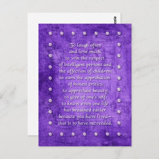 Vaak lachen, veel liefde... briefkaart. briefkaart (Voorkant / Achterkant)